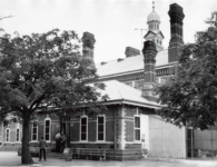 outside back of building