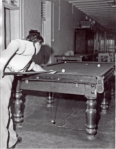 playing pool